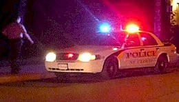 St. Cloud Police Car at night