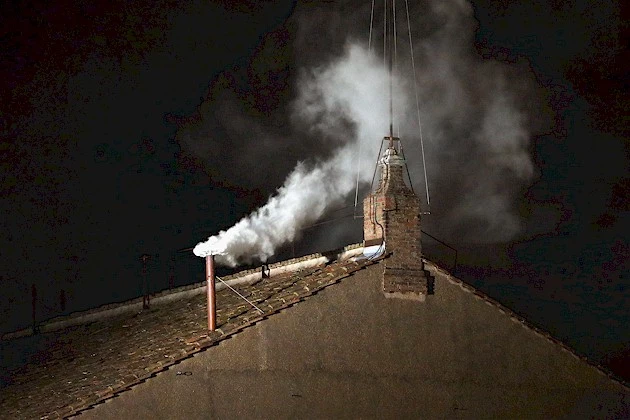 White smoke signals the election of Pope Francis I White smoke signals the election of Pope Francis I
