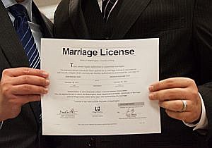 Seattle Issues First Same Sex Marriages Licenses After Nov. Election Legalized Gay Marriage