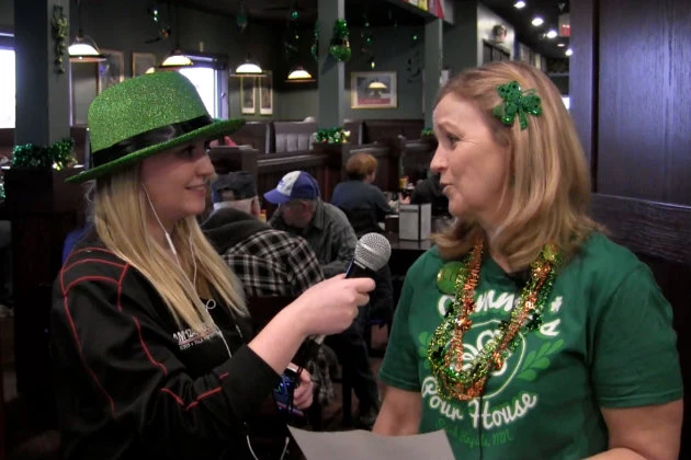 WJON Reporter Chrissy Gaetke talks with Jimmy's Pour House owner Dena Hagberg.