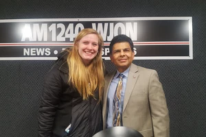 Mikaela Johnson and Ashish Vaidya (Photo - Jay Caldwell)