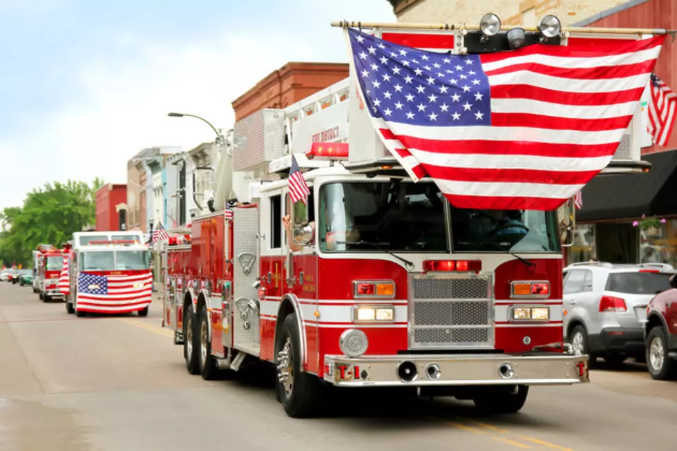 Bald Eagle Lands on Fire Truck During Sept. 11 Tribute