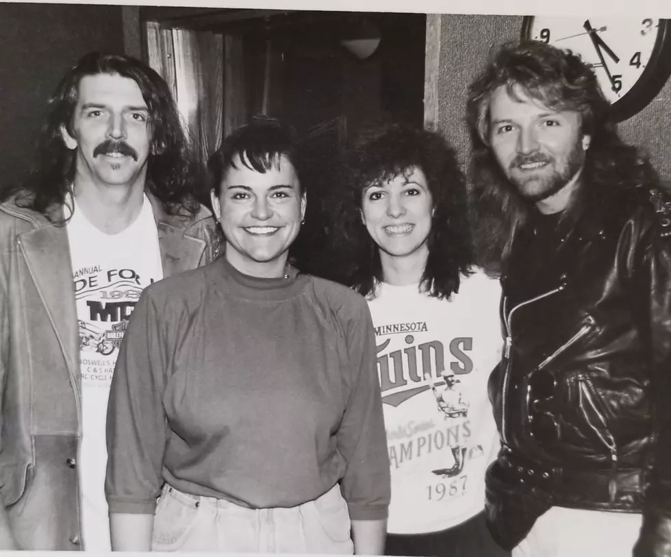 Nancy Fox pictured with the Kentucky Headhunters (photo courtesy of Nancy Fox)