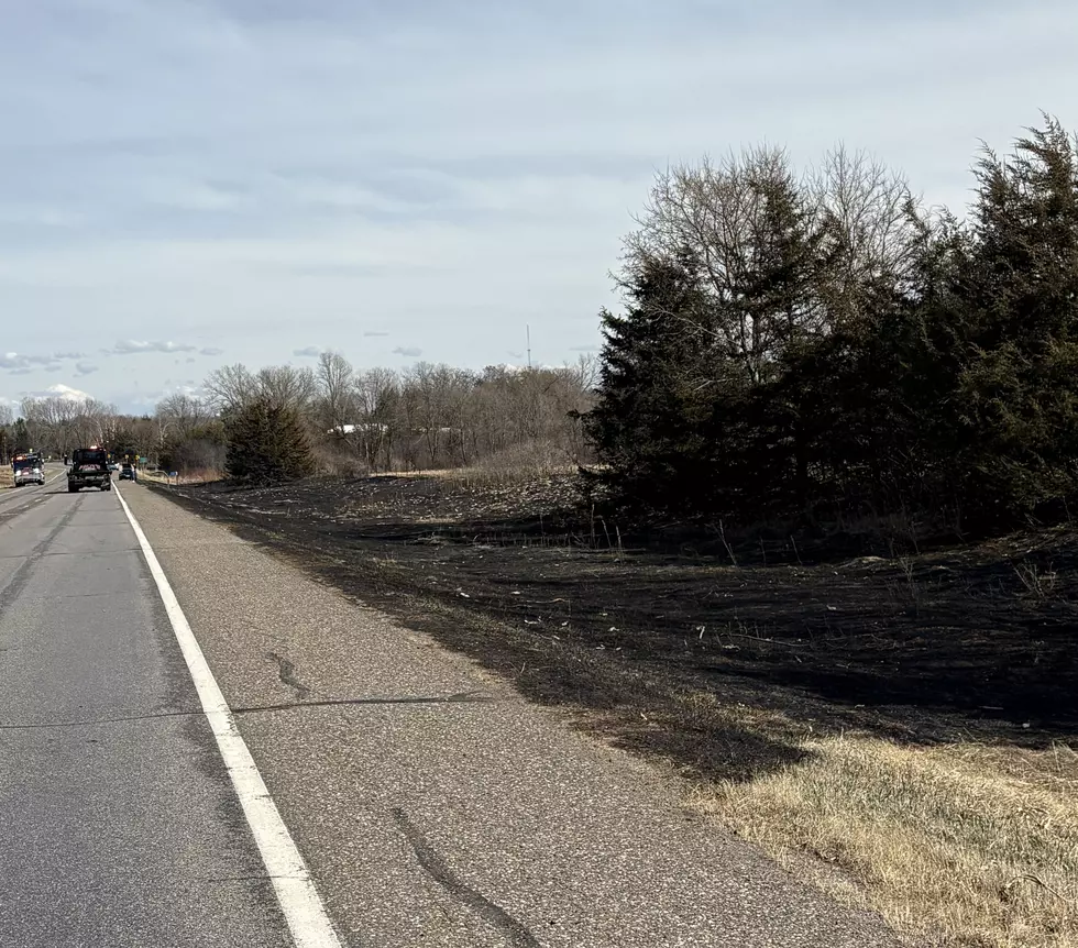 Strong Winds Fuel Grass Fire After Vehicle Blaze on Sunday
